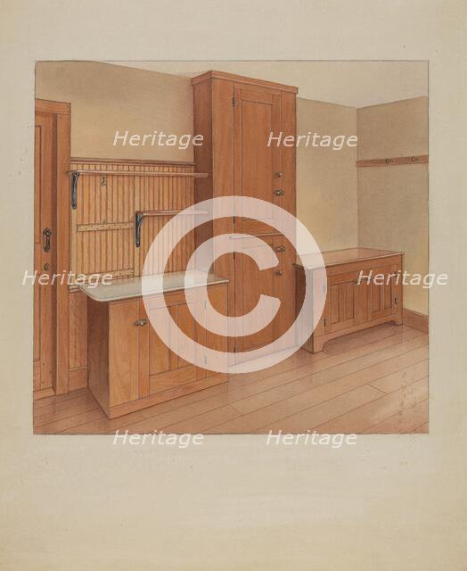 Built-In Furniture, 1937. Creator: Winslow Rich.