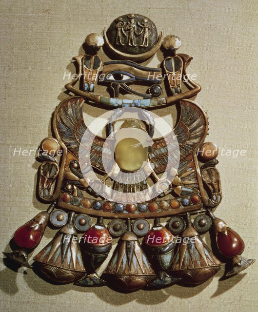 Winged Scarab Pendant of Tutankhamun, 1332-1322 BC. Creator: Unknown.