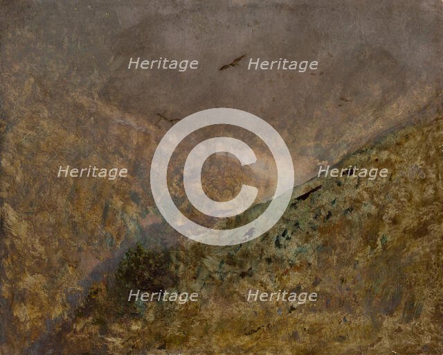 Valley with Birds of Prey, 1890-1900. Creator: Ladislav Mednyanszky.