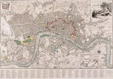 Map of London, 1797. Artist: Edward Mogg