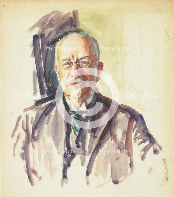 Sketch for a Portrait, c1910s. Creator: Verner Thome.