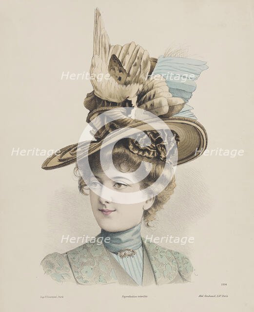 Millinery Print, 1899. Creator: Unknown.