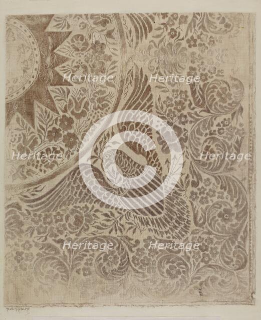 Handwoven Coverlet, c. 1937. Creator: Maud M. Holme.