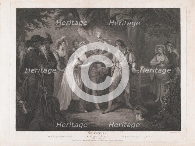 As You Like It, Act 5, Scene 4 (Shakespeare), September 29, 1792., September 29, 1792. Creator: Peter Simon.