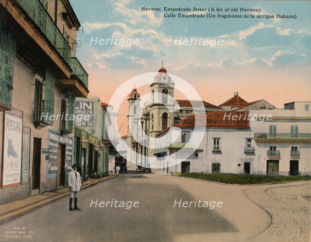Calle Empedrado, Old Havana, Cuba, c1920. Artist: Unknown.