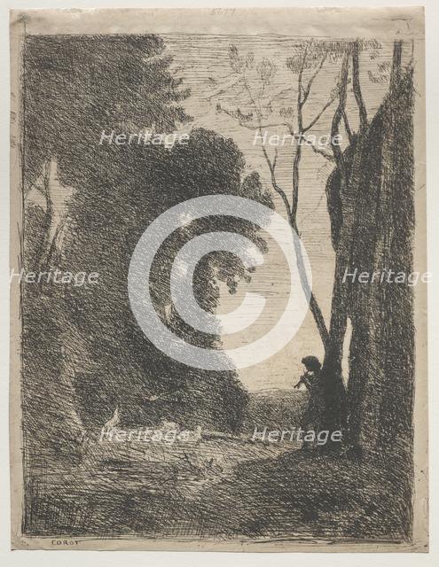 The Little Shepherd, 1855. Creator: Jean Baptiste Camille Corot (French, 1796-1875).