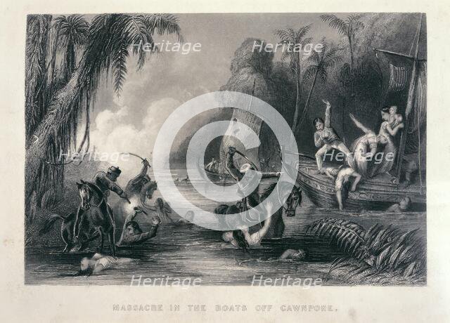 Massacre off Cawnpore, 1858-59.  Creator: Charles Ball.