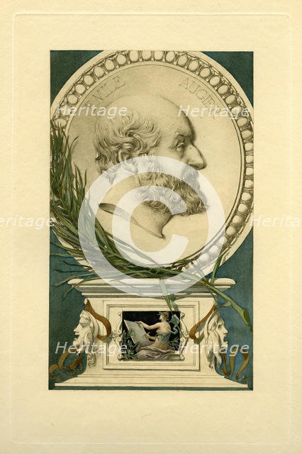 Portrait of Émile Augier (1820-1889). Creator: Anonymous.