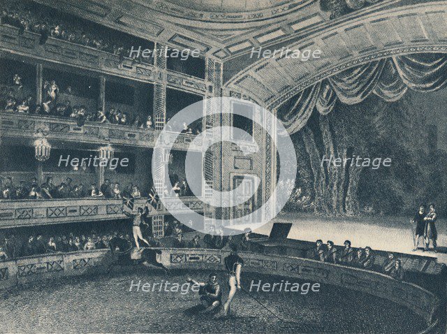 'Arena of Astley's Amphitheatre, Westminster Bridge Road', 1942. Artist: Unknown.