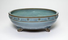 Circular Flowerpot Stand with Three Cloud-Shaped Feet, Jin dynasty (1115-1234), 13th century. Creator: Unknown.