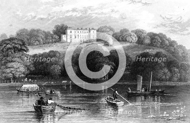 Boating on the Thames near Henley, Oxfordshire, 1830. Artist: Unknown
