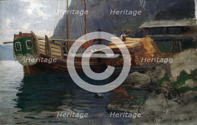 A Sloop from Sogn, 1866. Creator: Hans Gude.