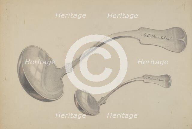 Spoon, c. 1937. Creator: Edith Towner.