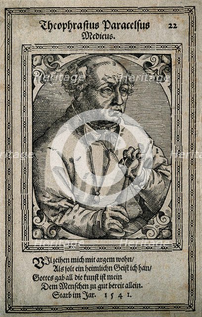 Philippus Theophrastus Aureolus Bombastus von Hohenheim (Paracelsus), 1587. Creator: Stimmer, Tobias (1539-1584).