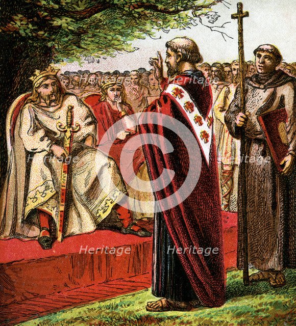 'Saint Augustine And The Saxons', (c1850). Artist: Unknown