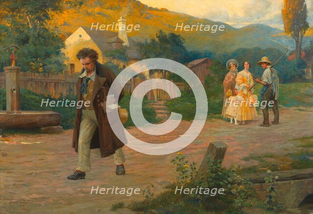 The Lonely Master (Beethoven on a walk near Vienna), 1908. Creator: Nowak, Otto Robert (1874-1945).