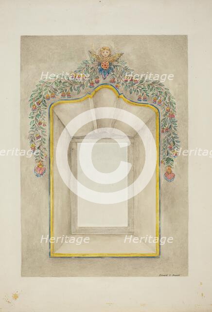 Wall Painting, c. 1940. Creator: Edward Jewett.