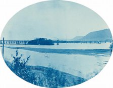 Ponton Bridge at Read's Landing, Minn., 1885. Creator: Henry Bosse.