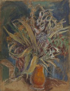 Flowers in a Vase, 1920-1940. Creator: Meri Genetz.