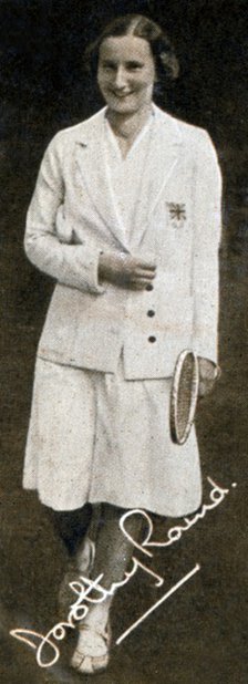 Miss Dorothy Round, Wimbledon Women's Champion, 1934. Artist: Unknown