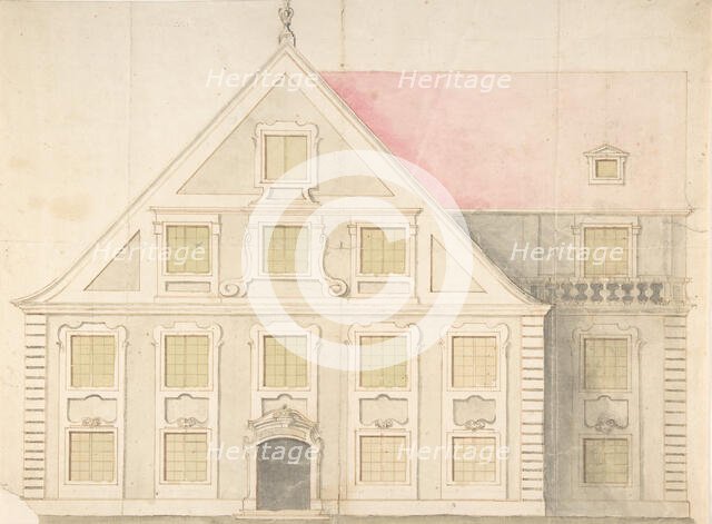 Design for a House Façade, 18th century. Creator: Attributed to Anonymous.
