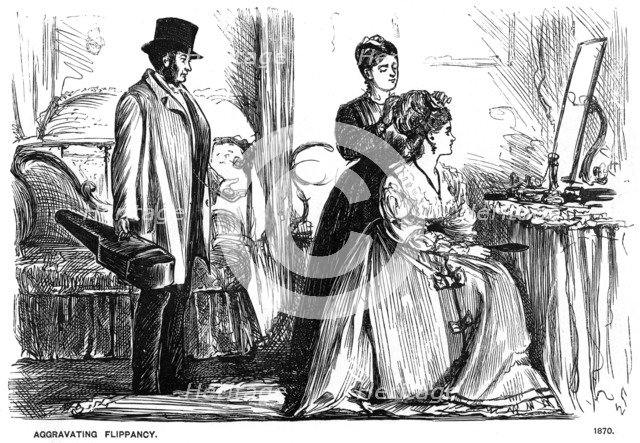 'Aggravating Flippancy', 1870 (1891).  Artist: George du Maurier