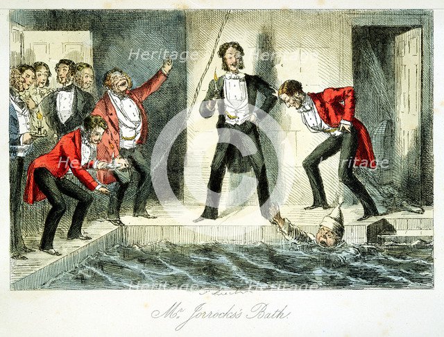 'Mr Jorrocks's Bath', 1845. Artist: Unknown