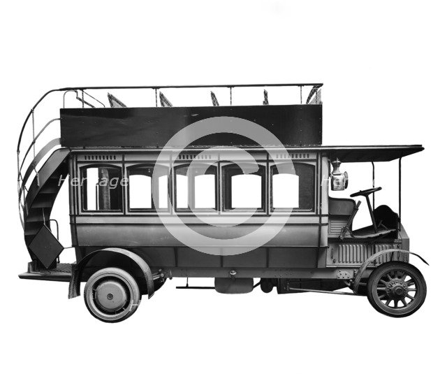 Mercedes electric bus, 1907. Artist: Bedford Lemere and Company.