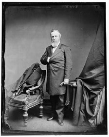 President Rutherford B. Hayes, (full length), between 1865 and 1880. Creator: Unknown.