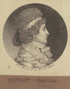Elizabeth Ann Bayley Seton, 1797. Creator: Charles Balthazar Julien Févret de Saint-Mémin.