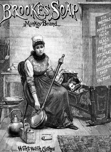 Advertisement for Brooke’s Soap, 1890. Creator: P Naumann.