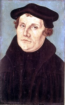 Martín Lutero (1483-1546), German heresiarch.