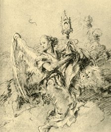 'Angel with Monstrance', 1767-1769, (1928). Artist: Giovanni Battista Tiepolo.