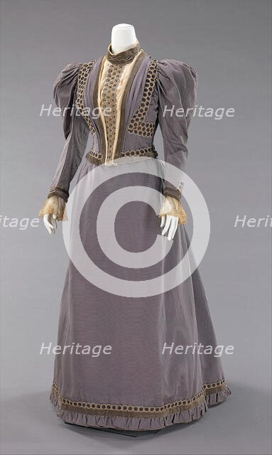 Wedding dress, American, 1893. Creator: A. B. Coady.