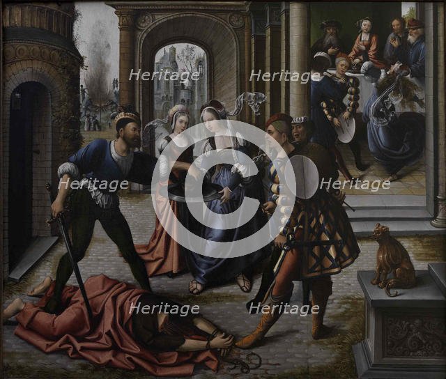 The Martyrdom of Saint John the Baptist, ca 1514. Creator: Orley, Bernaert, van (1488-1541).