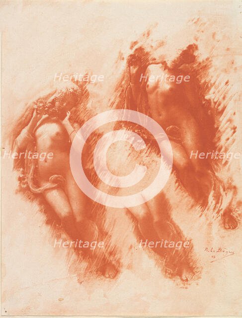 [Study in Orange], 1903. Creator: Rene Le Begue.