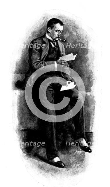 Eve's Ransom...How much of this could he believe?, 1895. Creator: George Meisenbach.