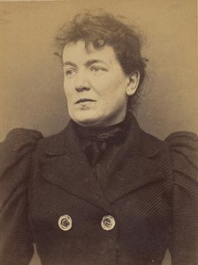 Herman. Caroline. 33 ans, née à Paris Vllle. Couturière. Disposition du Préfet (Anarchie)...., 1894. Creator: Alphonse Bertillon.