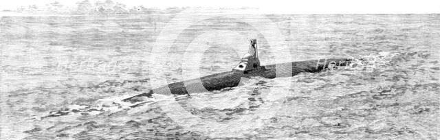 The new Spanish submarine torpedo-vessel, El Peral, at Cadiz: the Peral sinking, 1890. Creator: Unknown.