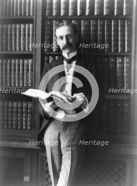 George Herbert Putnam, three-quarter-length portrait..., c1900. Creator: Frances Benjamin Johnston.