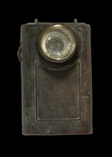 Army belt flashlight, 1917. Creator: Beacon Electric Works.