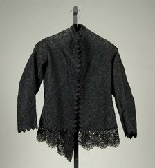 Evening jacket, American, 1870. Creator: Unknown.