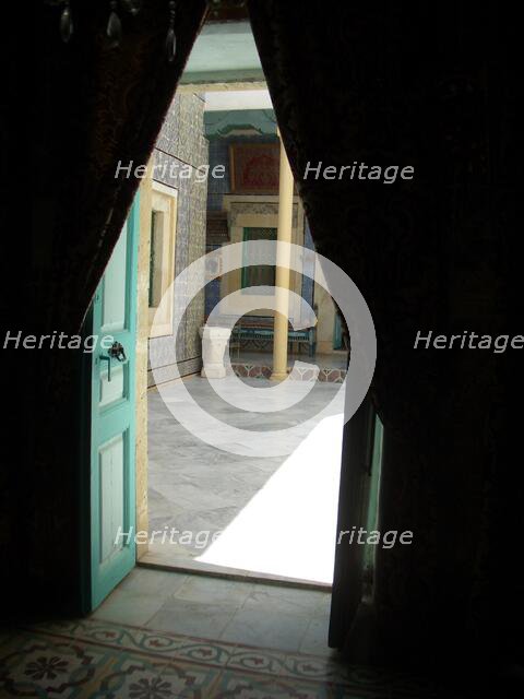 Courtyard, Dar Essid Museum, Sousse, Tunisia, 2009.  Creator: Amanda Waite.