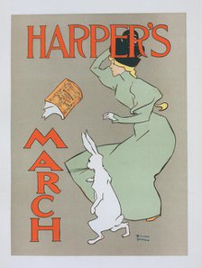 Affiche américaine pour la revue "Harper's Magazine", c1896. Creator: Edward Penfield.