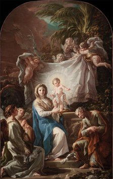 Rest on the Flight into Egypt, between 1764 and 1765. Creator: Corrado Giaquinto.