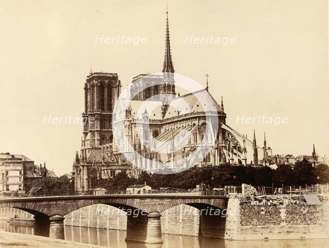 Notre-Dame (Abside), 1860s. Creator: Edouard Baldus.