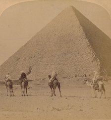 'Cheops, the Greatest of the Pyramids, Egypt', 1896. Artist: Unknown.