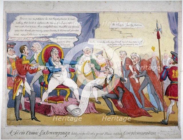 'A serio comic extravaganza...', 1820. Artist: Anon