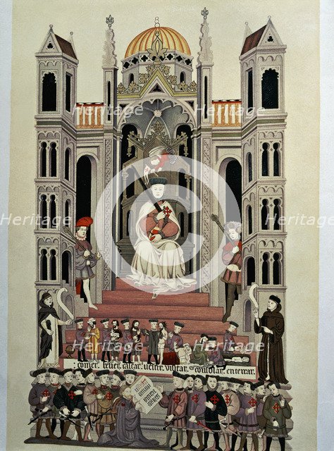 Frontispiece of the bible of the Casa de Alba.