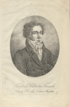 Portrait of the Clarinettist Friedrich Wilhelm Tausch (1790-1849), 1817. Creator: Winter, Heinrich Eduard von (1788-1825).